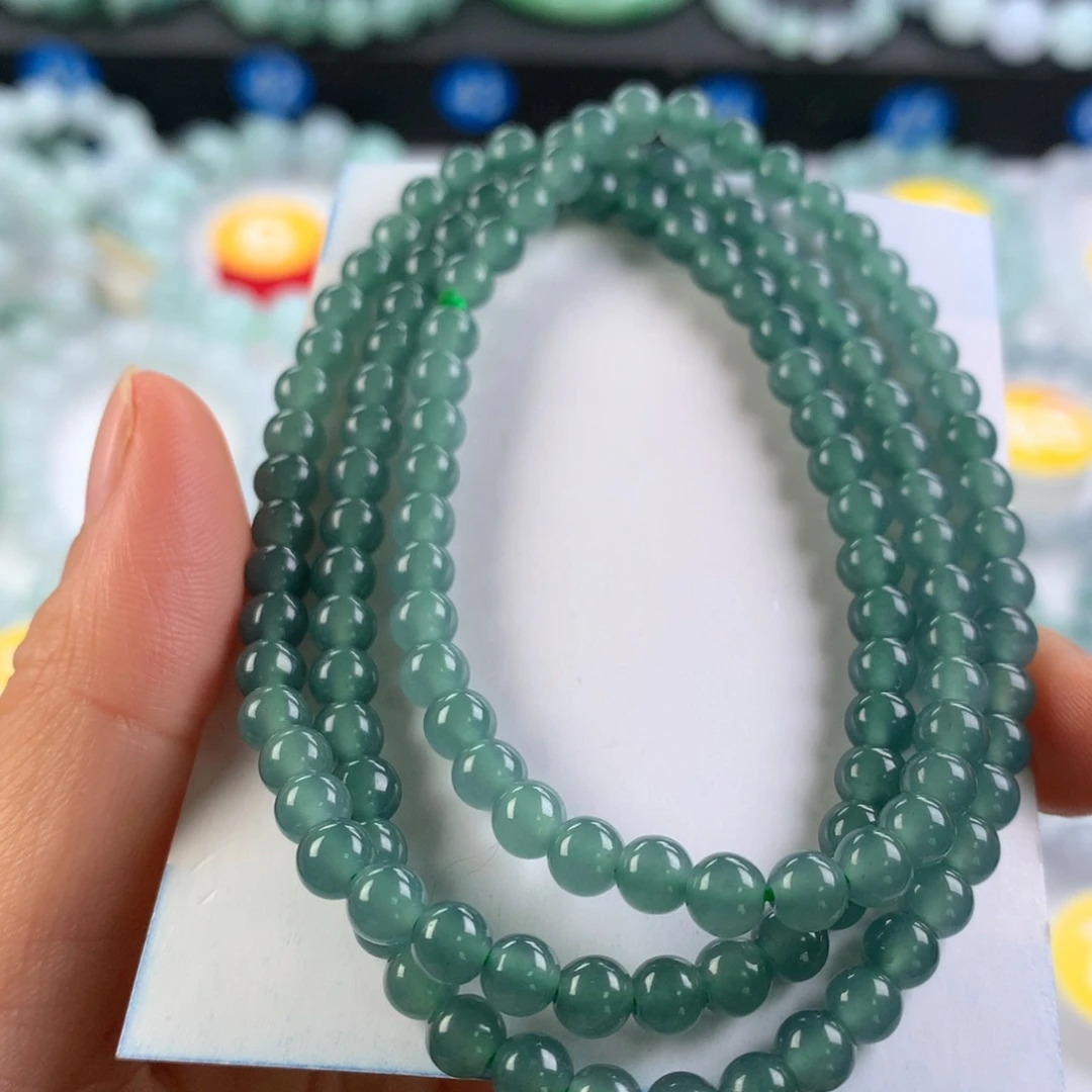 翡翠未镶嵌手链卡5.1