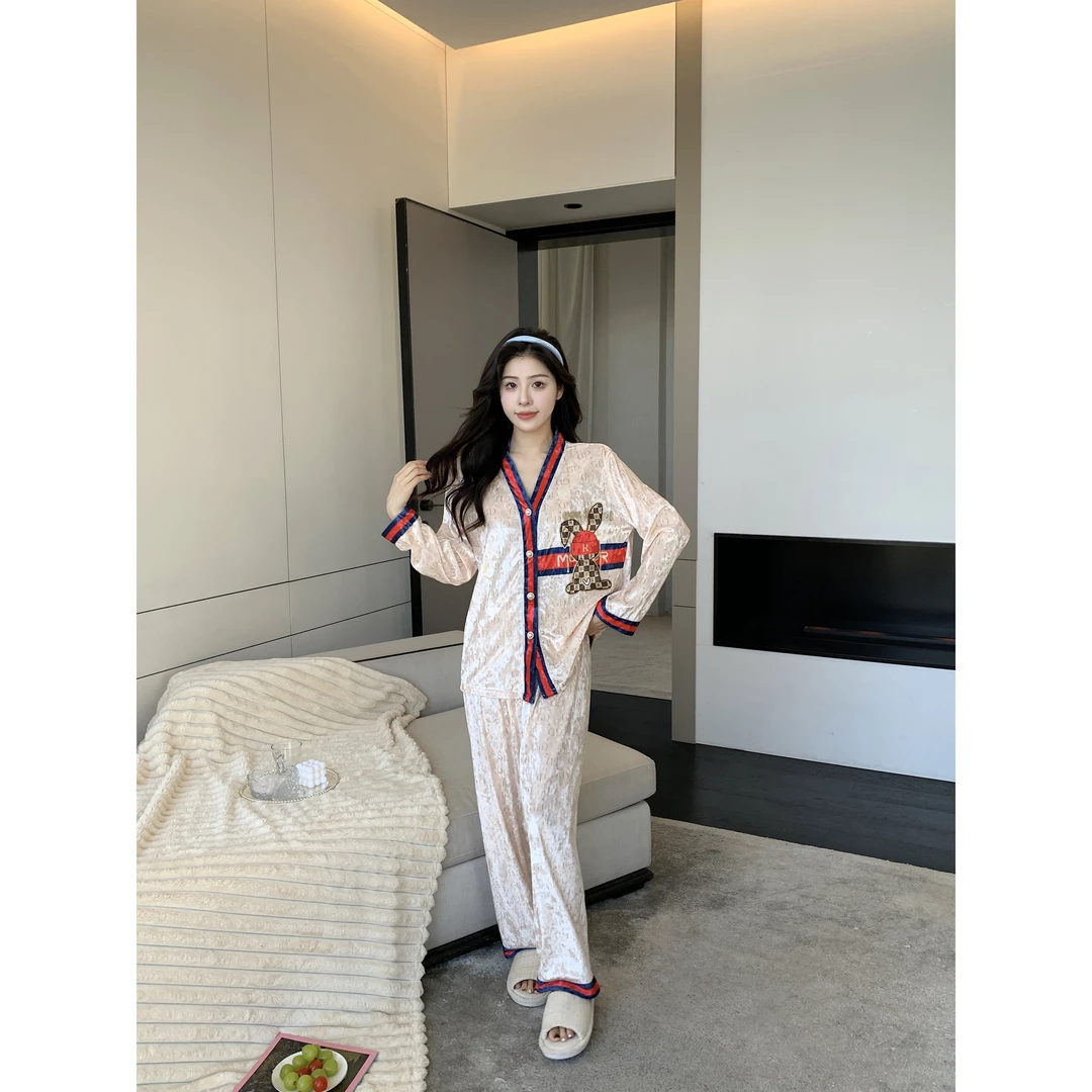 【32】COCO长袖高定家居服睡衣套装长袖两件套兔子-23711/23695