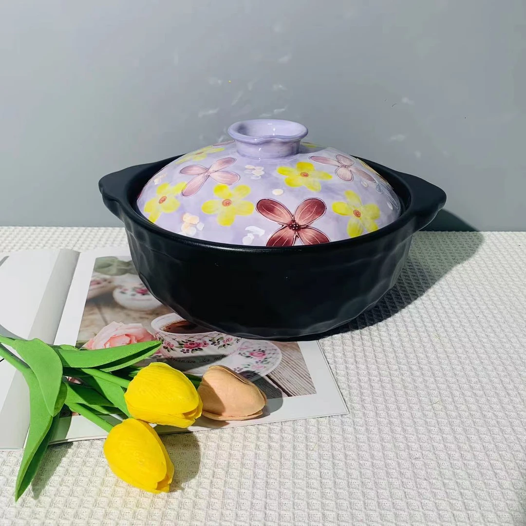 紫夕花语-3.5升砂锅
