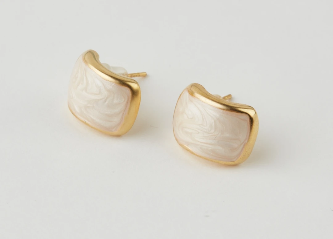 朗姿定制珐琅耳钉