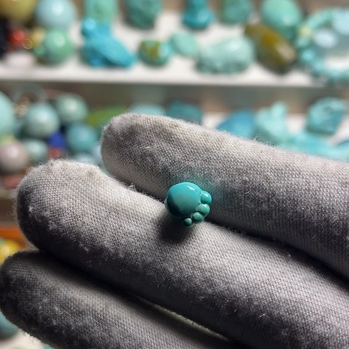 绿松石未镶嵌绿松石猫爪