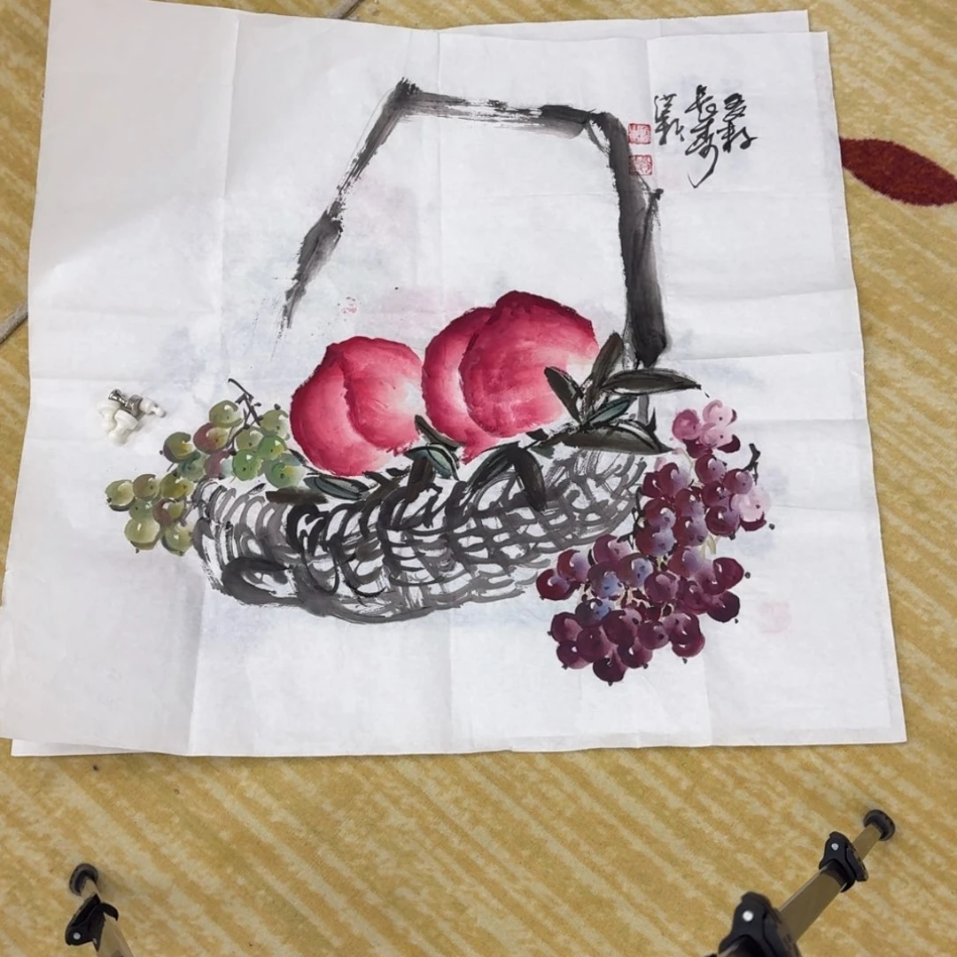 书法四尺斗方作品花鸟111