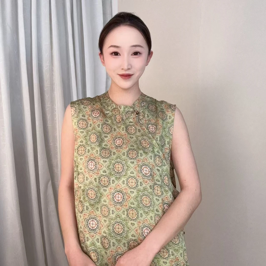 【宝相花】夏季奥黛款新中式国风短袖-LL