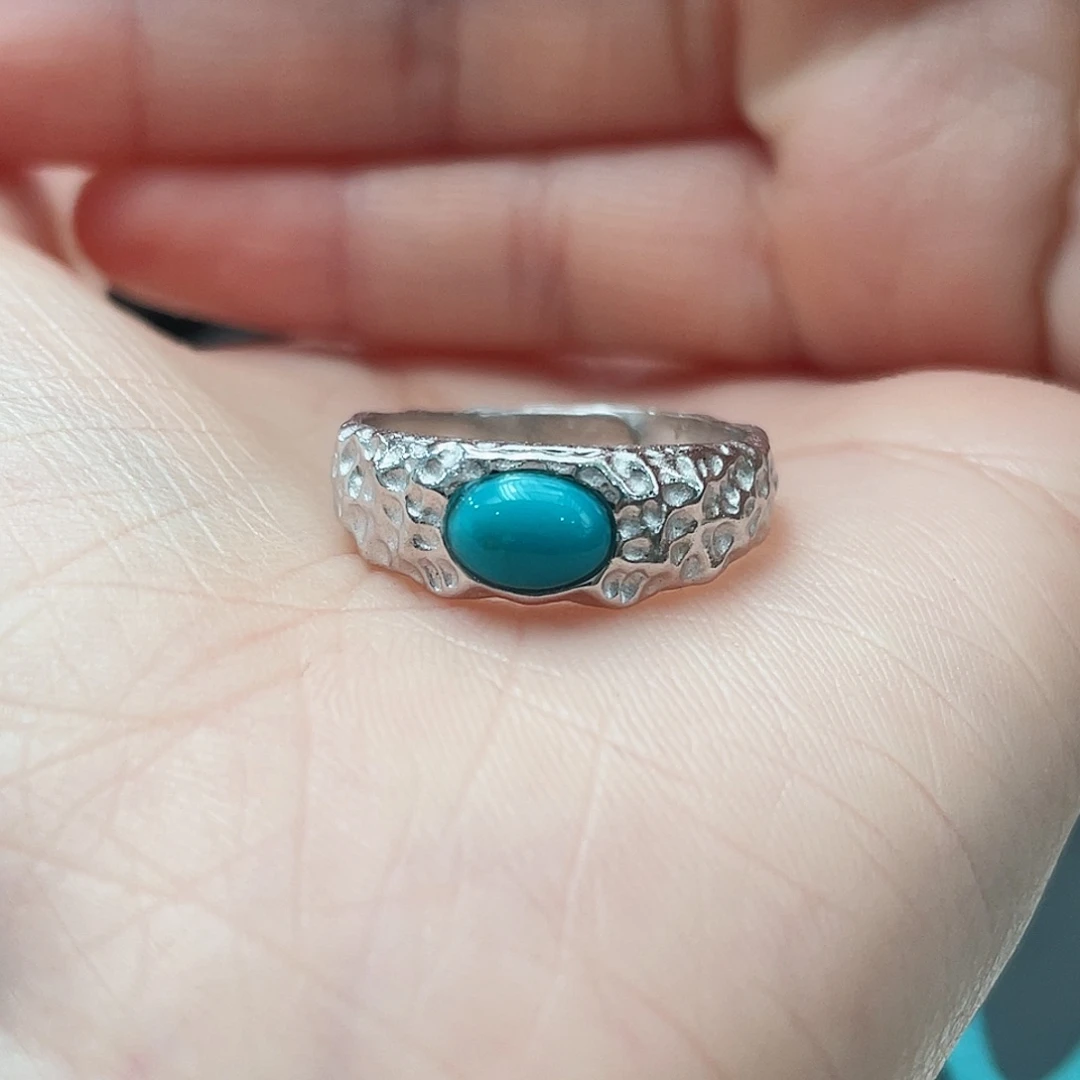 绿松石颈饰银S925镶嵌