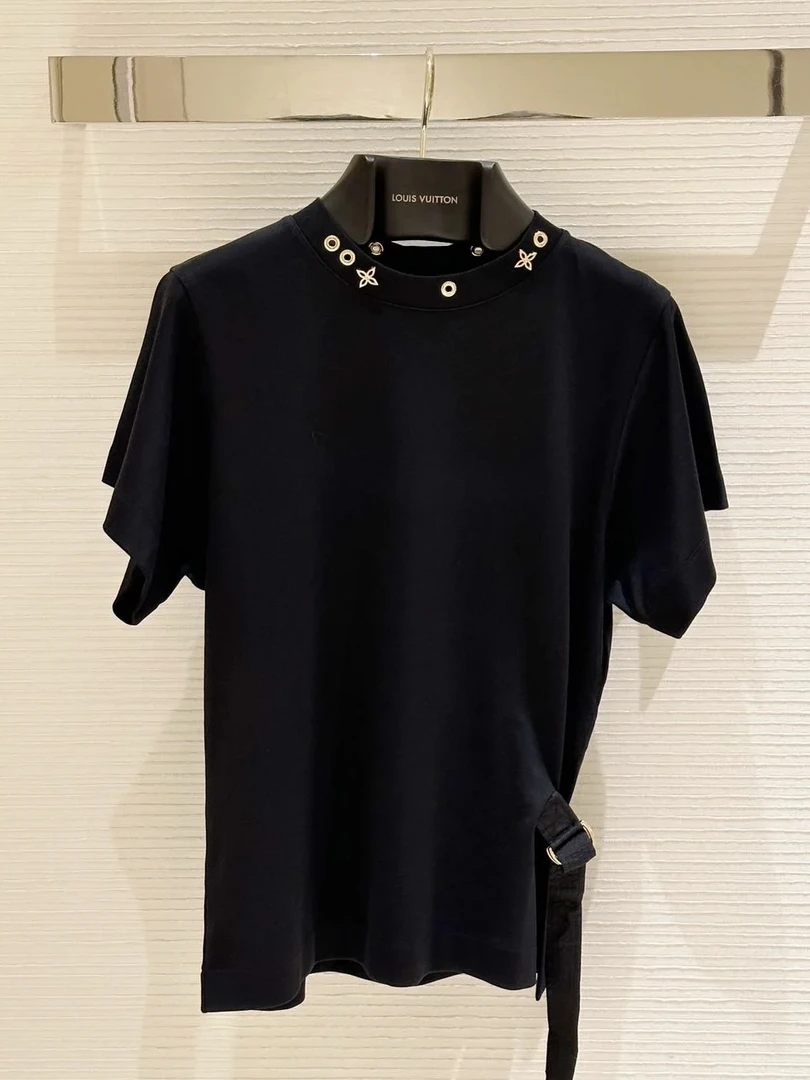99新 LouisVuitton/路易威登 CZF1658/纯色圆领短袖/尺码S