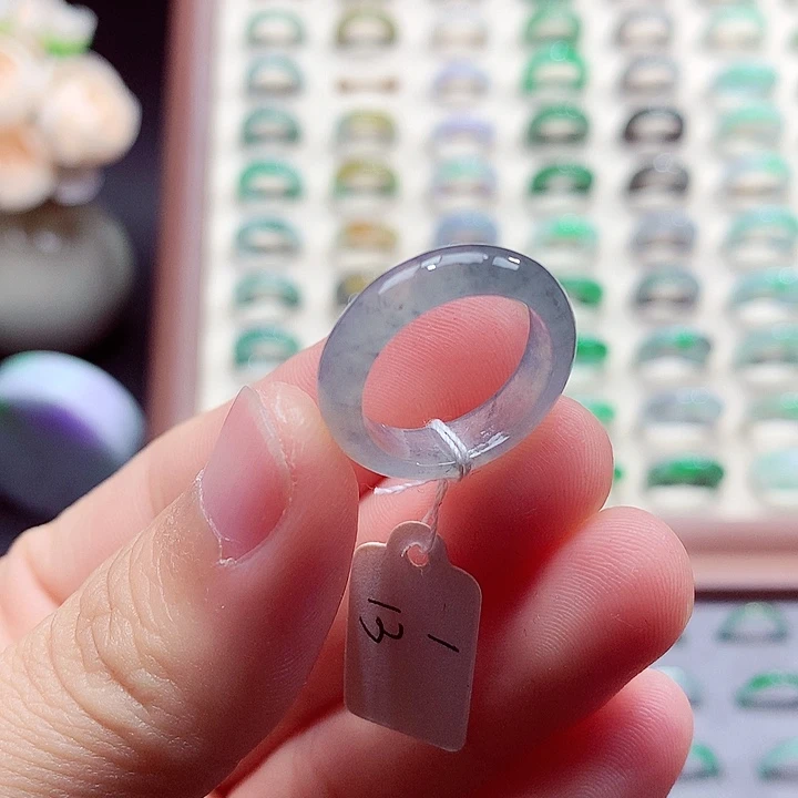 翡翠未镶嵌戒指13号