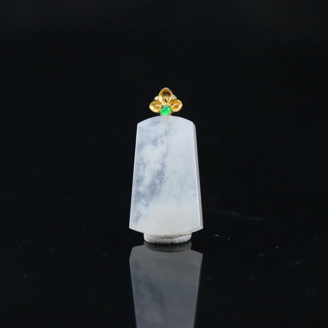 FC1天然缅甸翡翠A货18k无事牌/600115/保利厦门拍卖