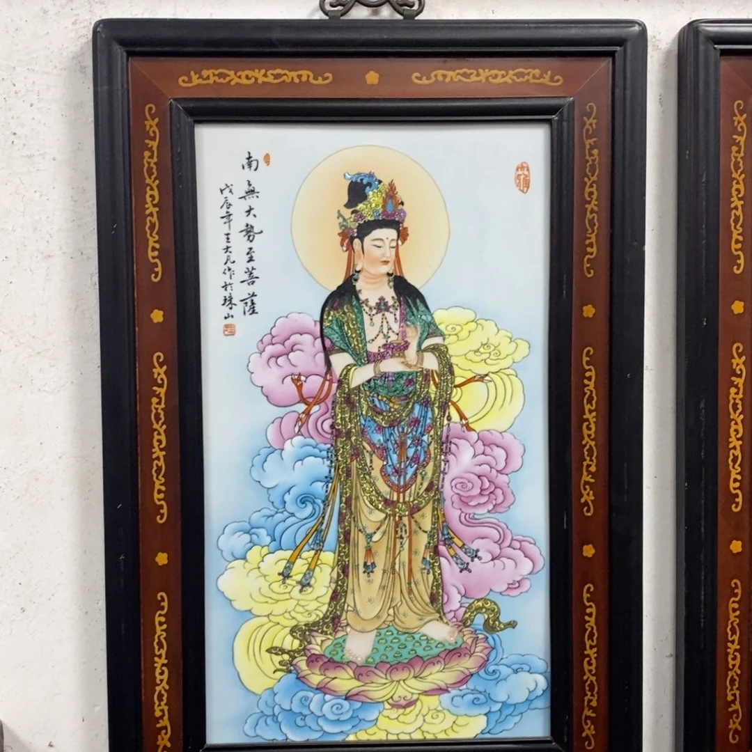 瓷片72*48*1景德镇瓷板画柴窑烧制