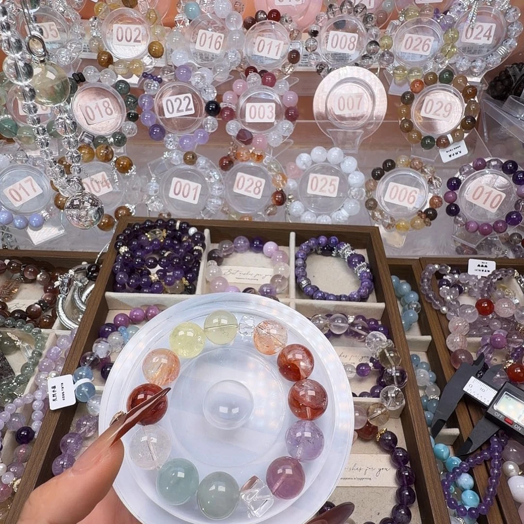 沫***児手链银S925镶嵌烟晶
