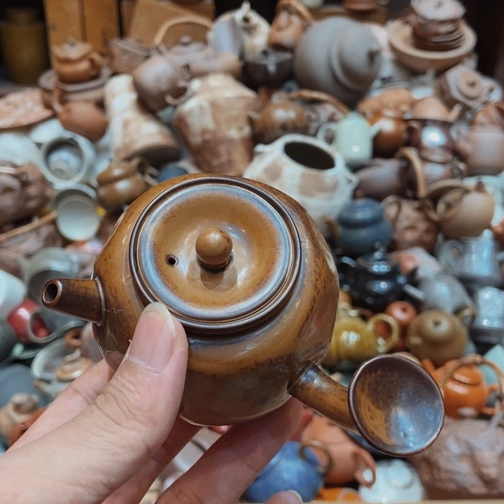 柴烧老岩泥高端茶器