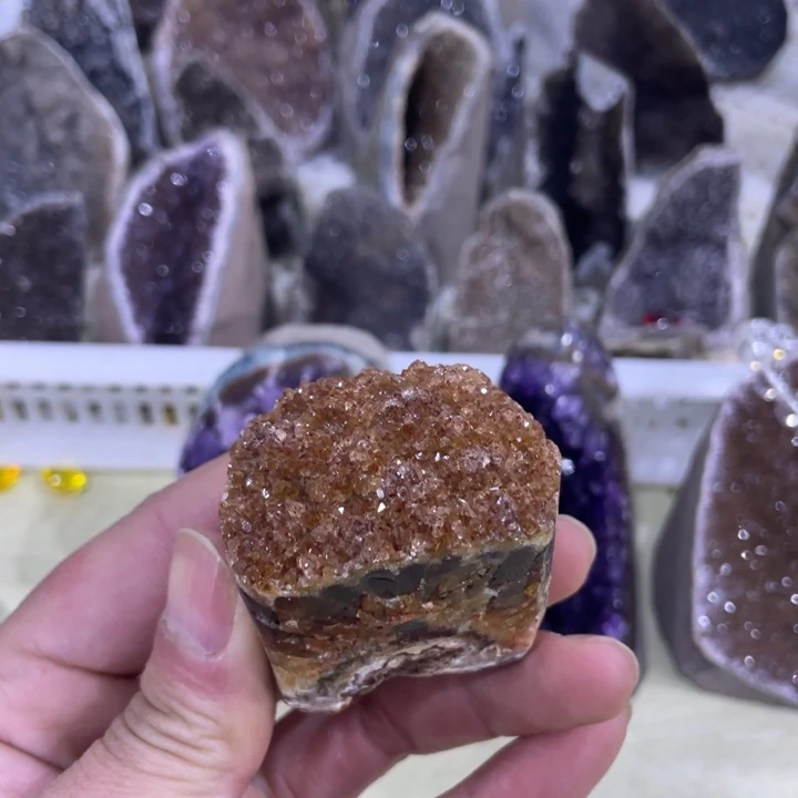 紫晶水晶摆件未镶嵌