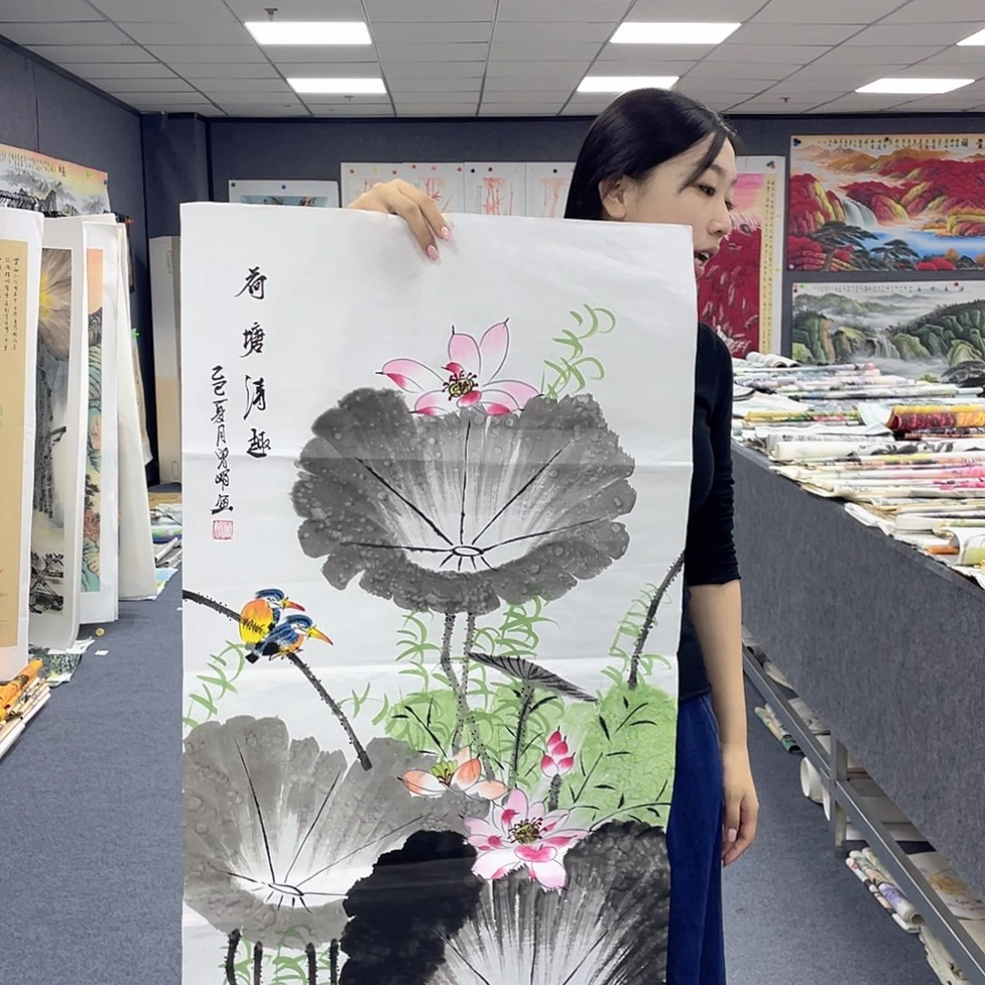 国画作品小姐姐放漏…