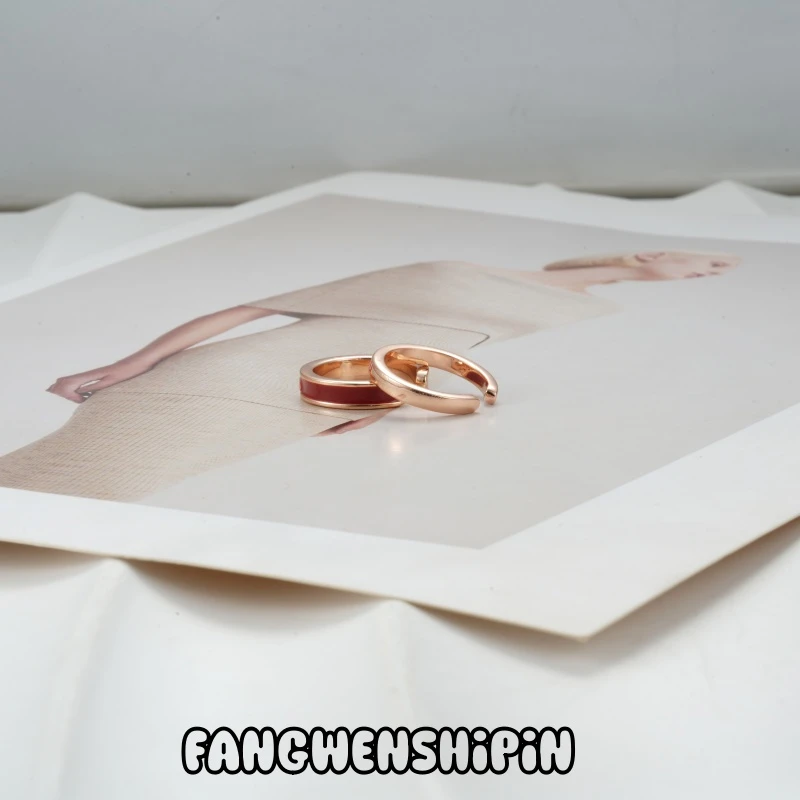 铜合金珐琅戒指 【镀K金】5287【开口可调节】