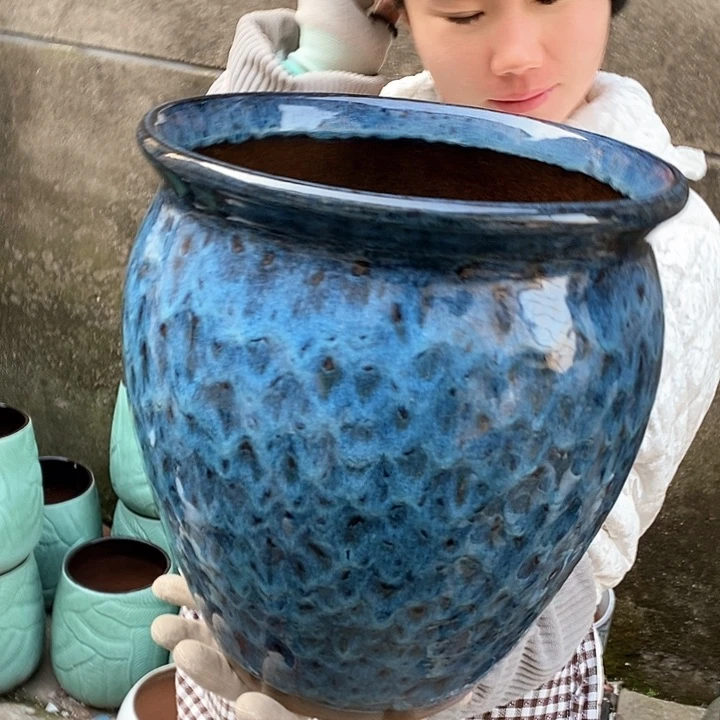 紫砂花盆正品口27高30