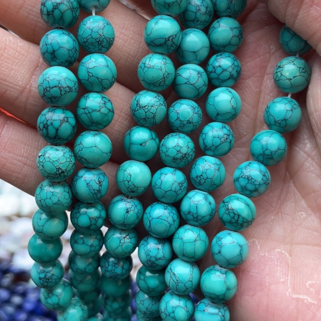 玛瑙/玉髓未镶嵌珠宝半成品松石1条卡8乌兰花