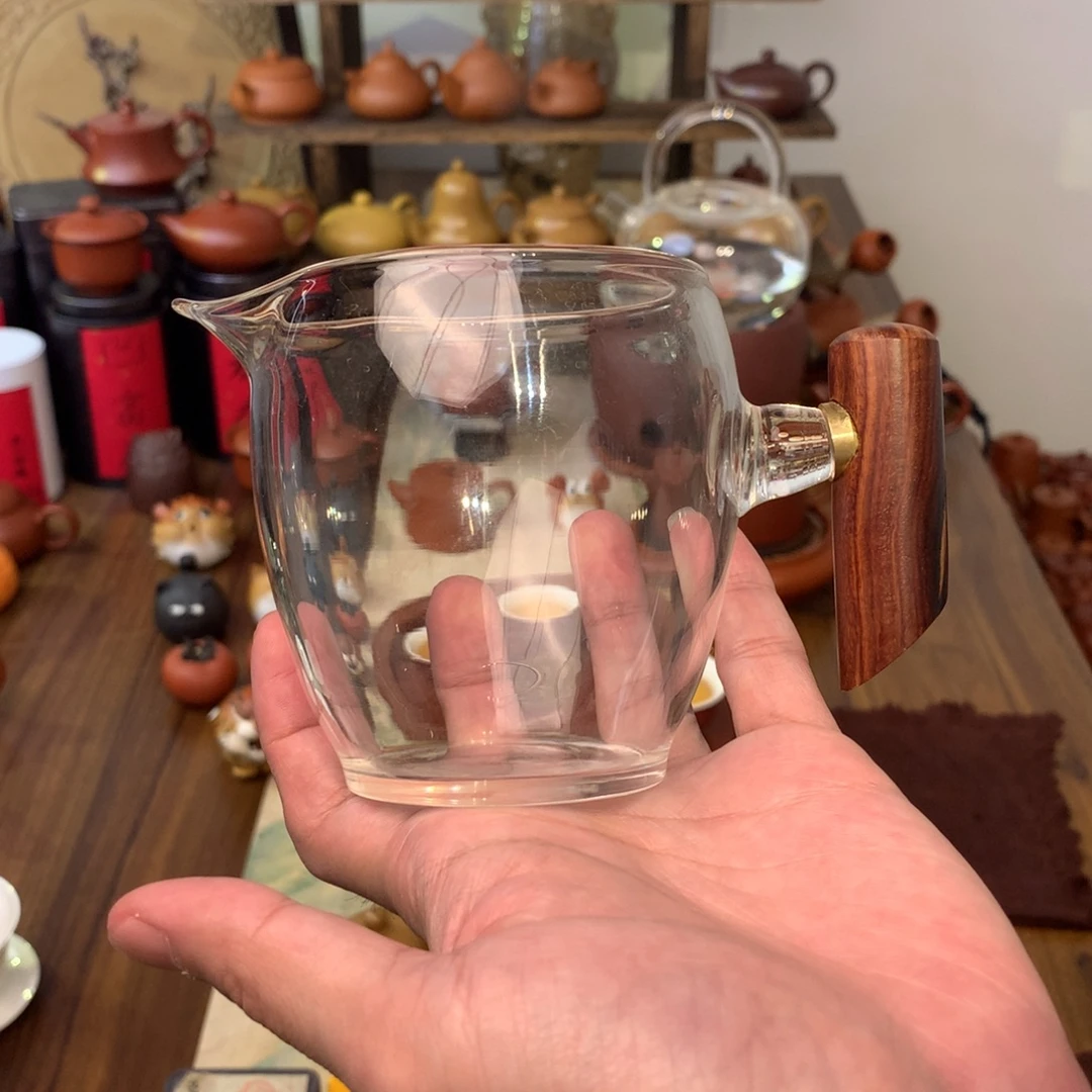高端玻璃公道杯高款