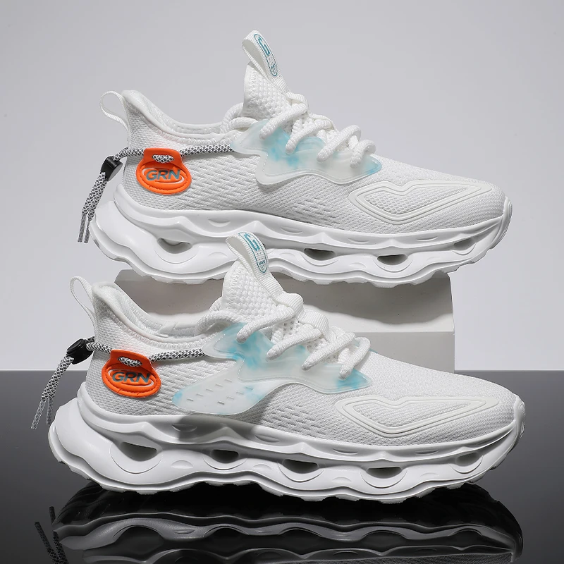 【凌跃】贵人鸟2025款春夏男士百搭时尚软底超轻减震白色休闲运动鞋