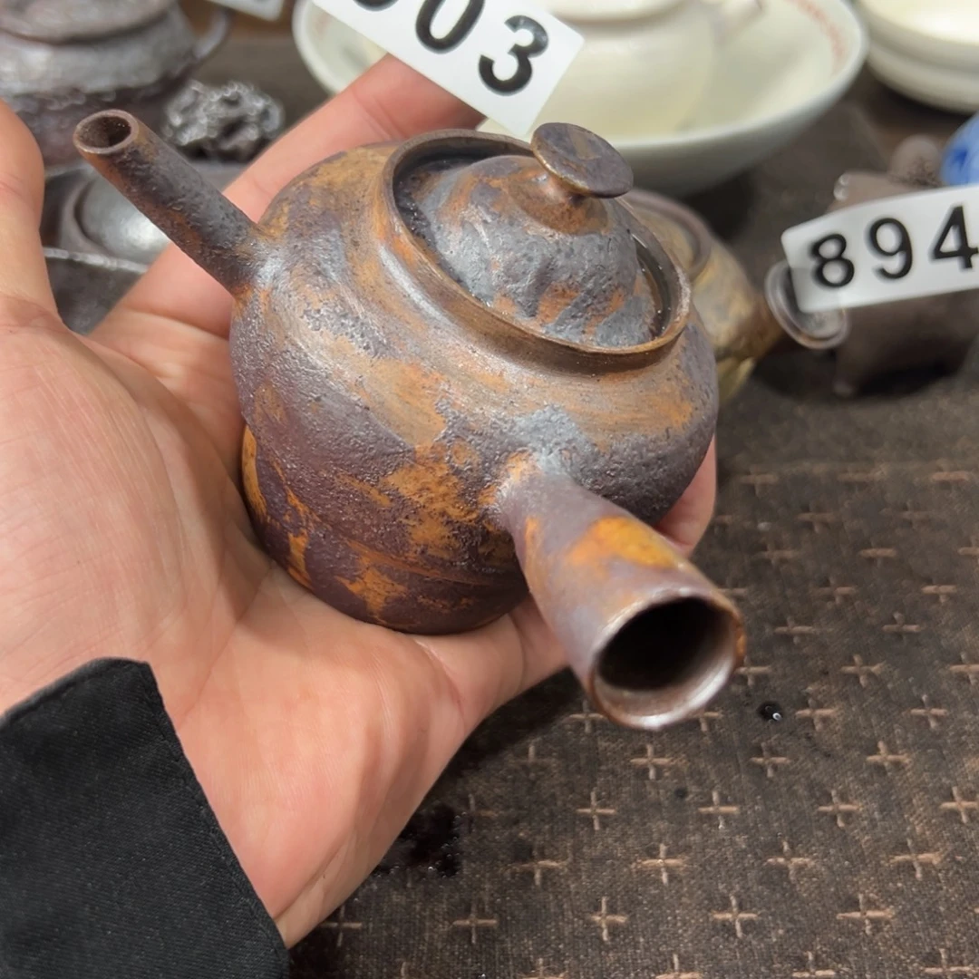 903柴烧侧把壶160哈哈哈哈