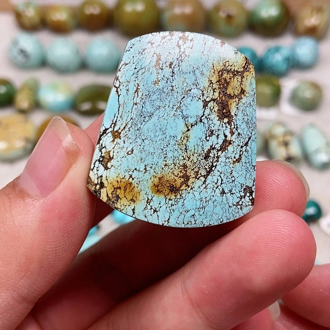 未镶嵌绿松石珠宝半成品