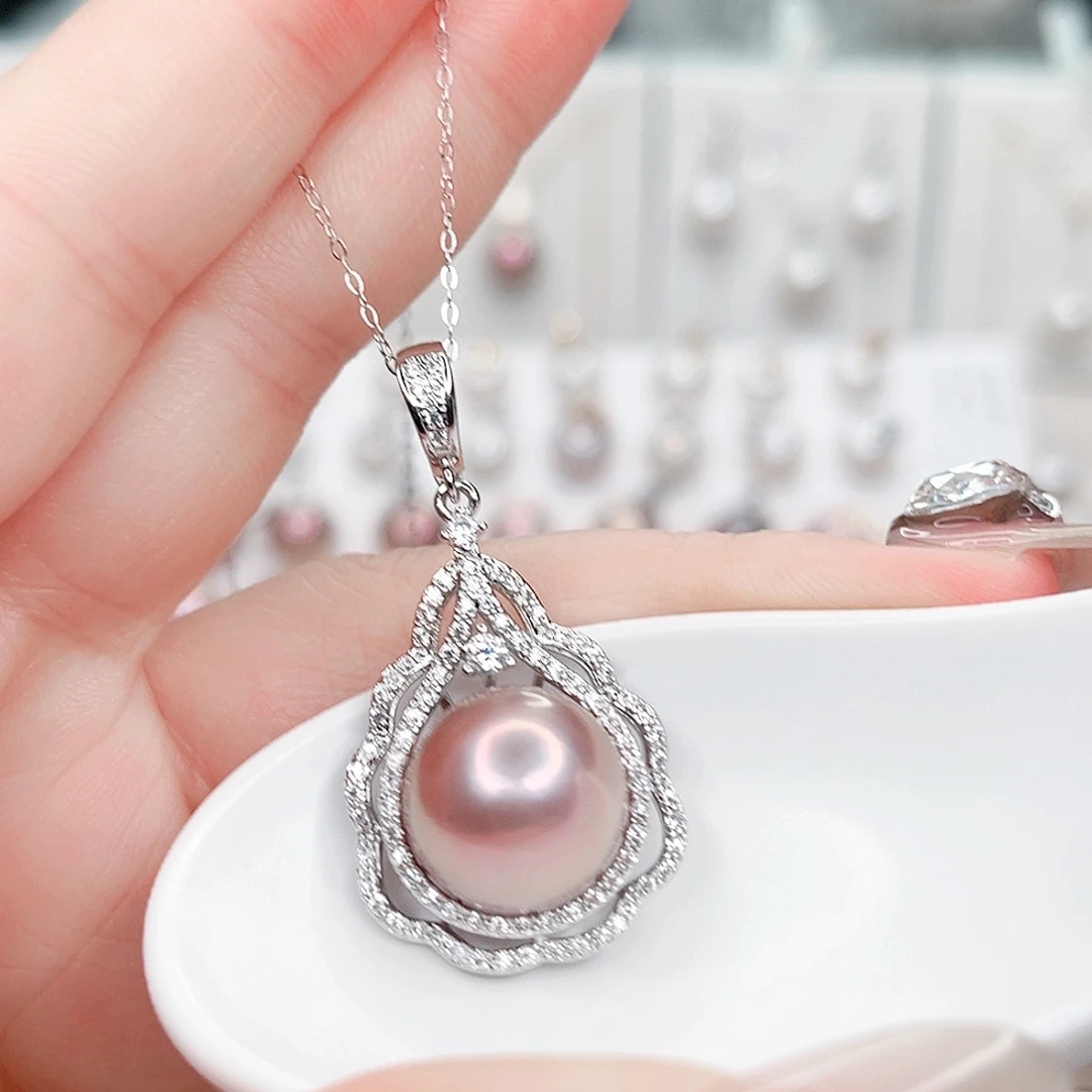 淡水珍珠吊坠(赠链)合金