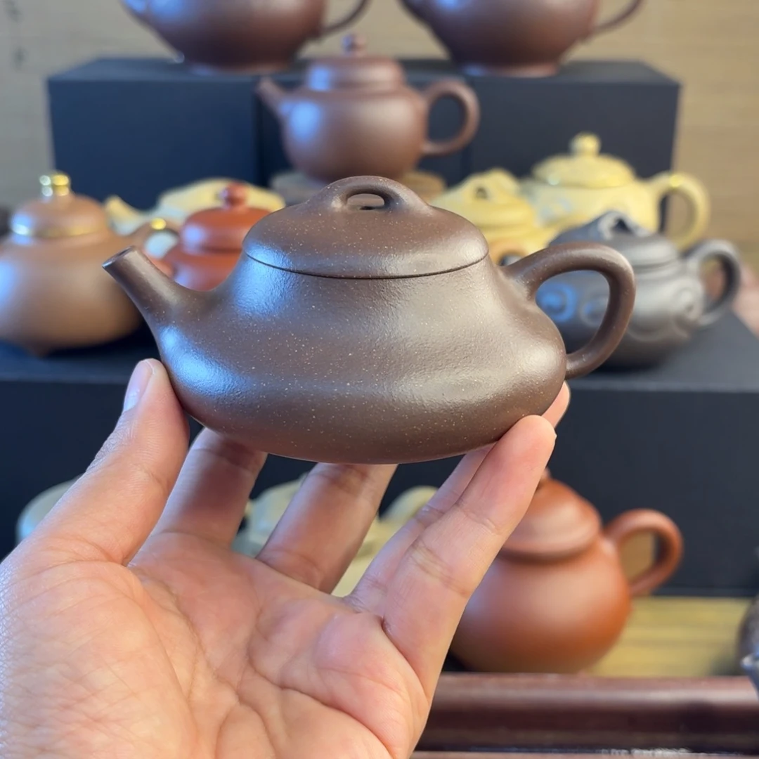 紫泥茶壶年底福利大水谭天青电窑半手容量150毫升