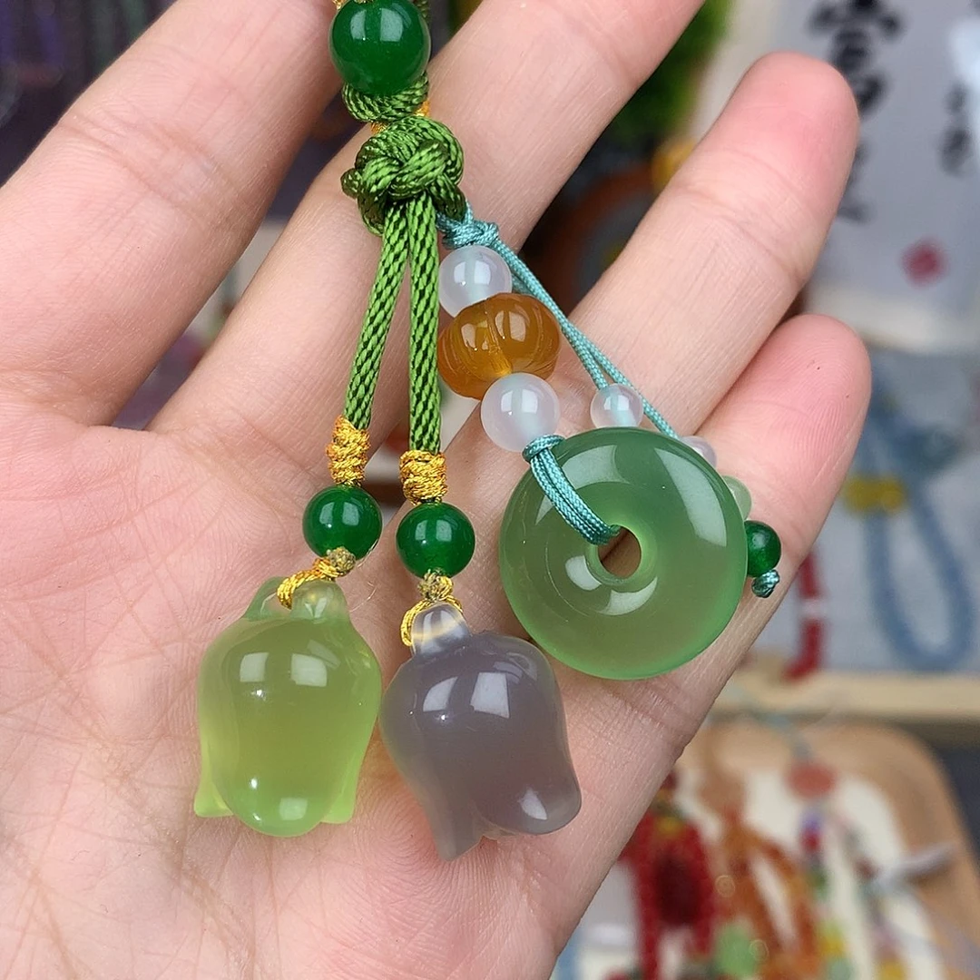 玛瑙/玉髓车挂未镶嵌