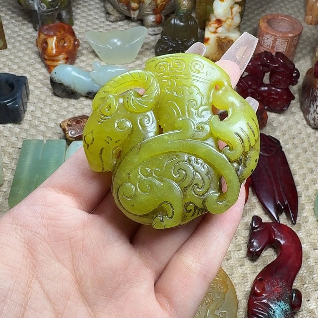白玉菩提吊坠挂件