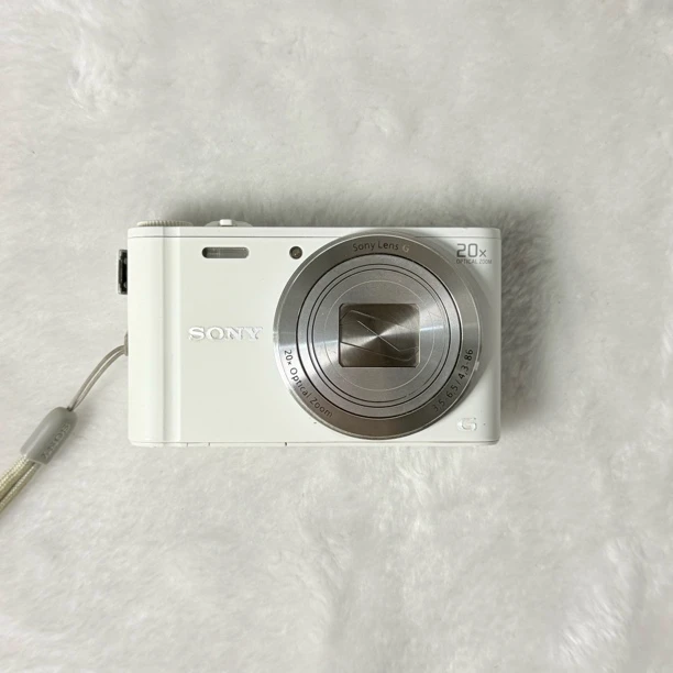 95新 Sony/索尼 WX350奶白1820w像素20倍小长焦镜头伸缩一点响