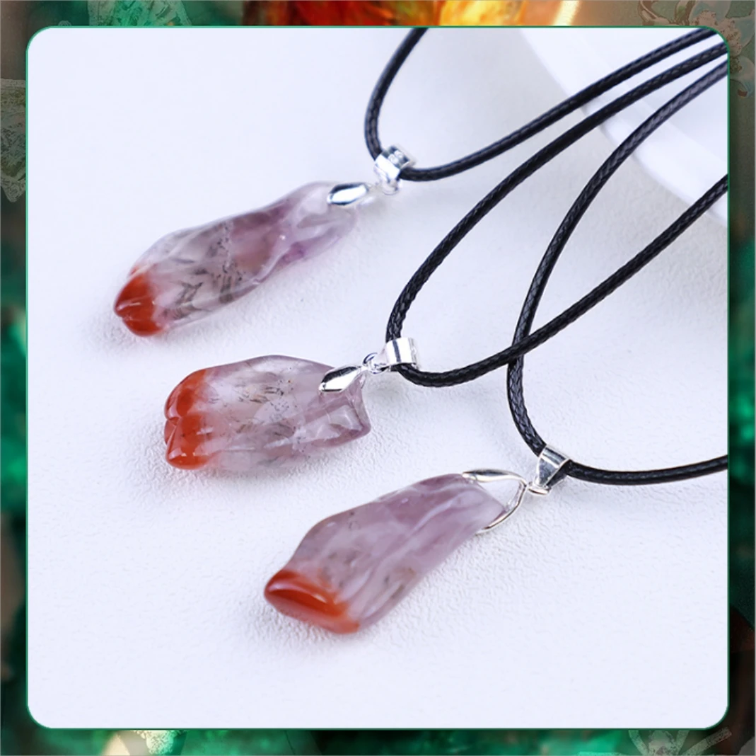 荆棘玫瑰 红极光水晶吊坠 多样性发一件 ZYZB033