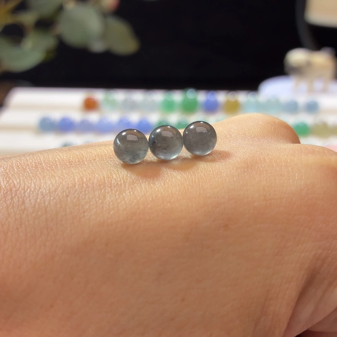 定制翡翠未镶嵌单颗价卡6.5左右3选一开播福利