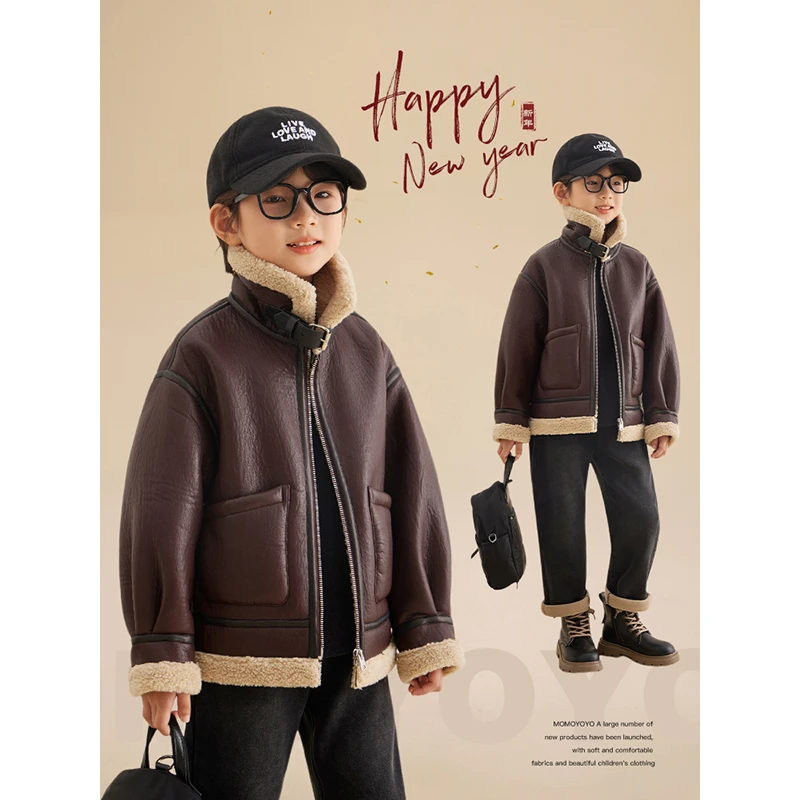 【一眼心动】皮毛一体机车外套冬装上新7186D