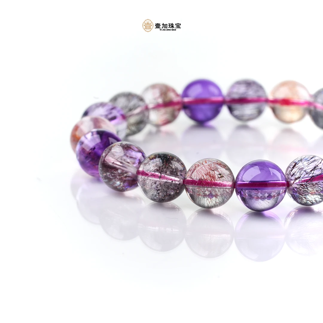 壹加师姐|手工设计超透超七水晶手串多样性发一#11000