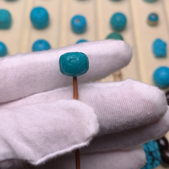 绿松石未镶嵌绿松石龙凤呈祥10.6