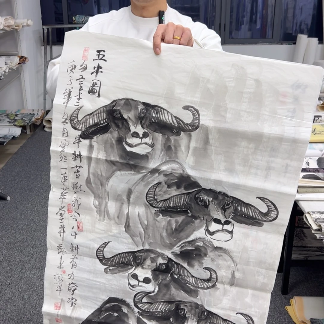 国画纯手绘字画宣纸