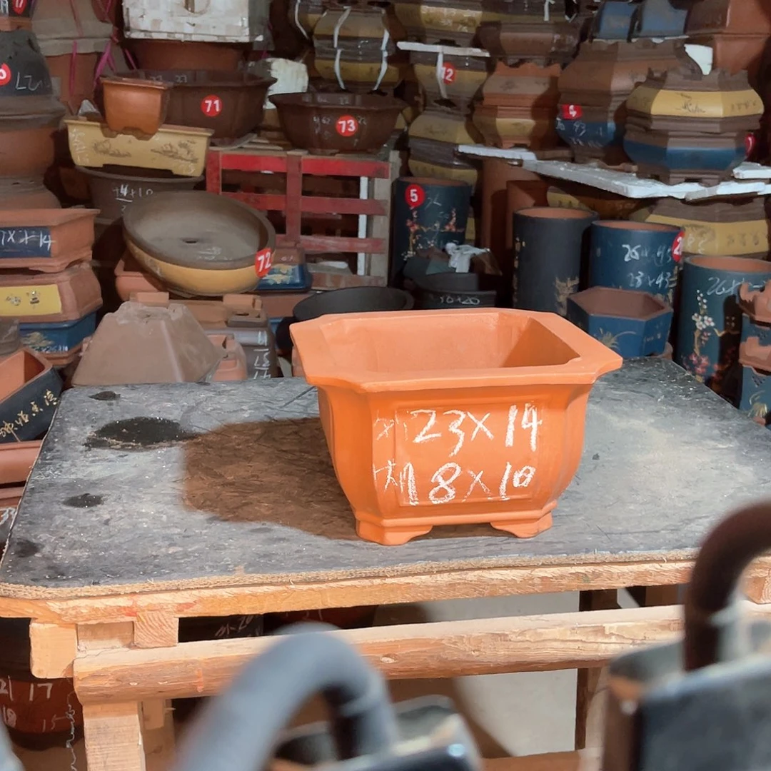 紫砂花盆四方盆一个