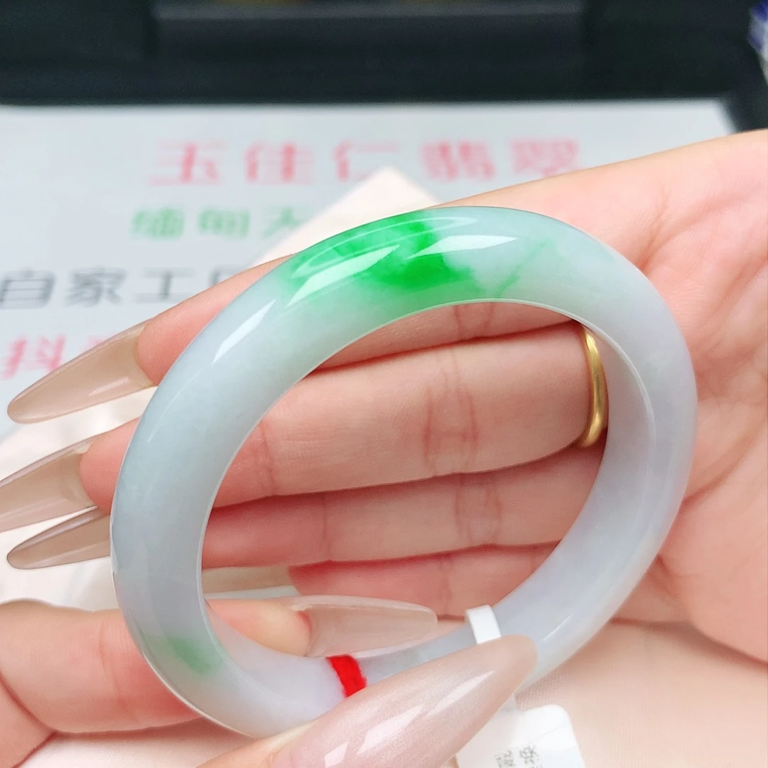未镶嵌手镯翡翠53-54圈口
