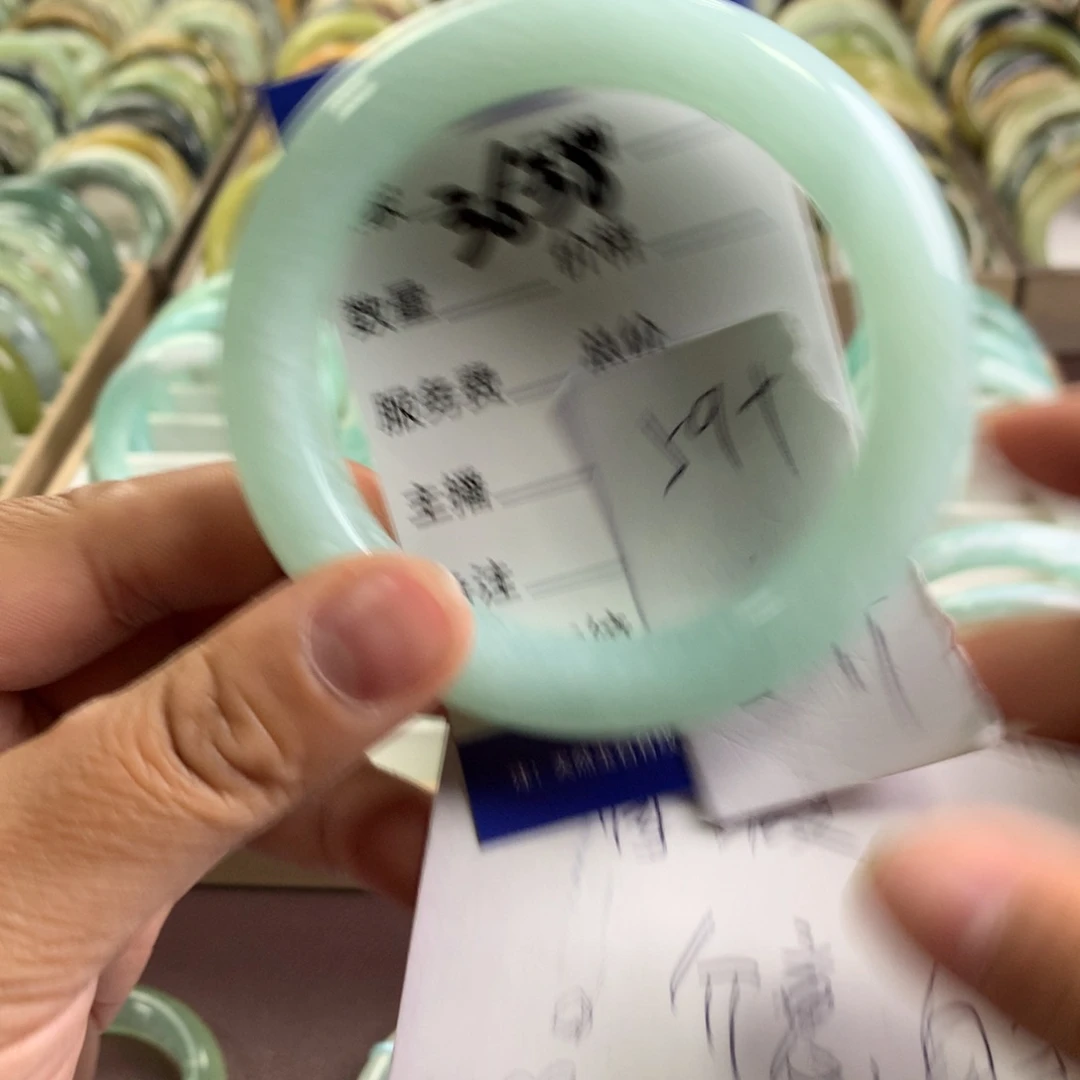 蛇纹石玉未镶嵌手镯3638