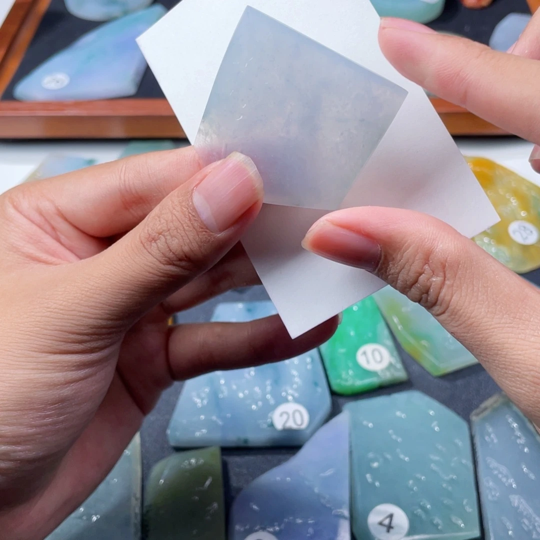 定制翡翠未镶嵌白月光牌子料