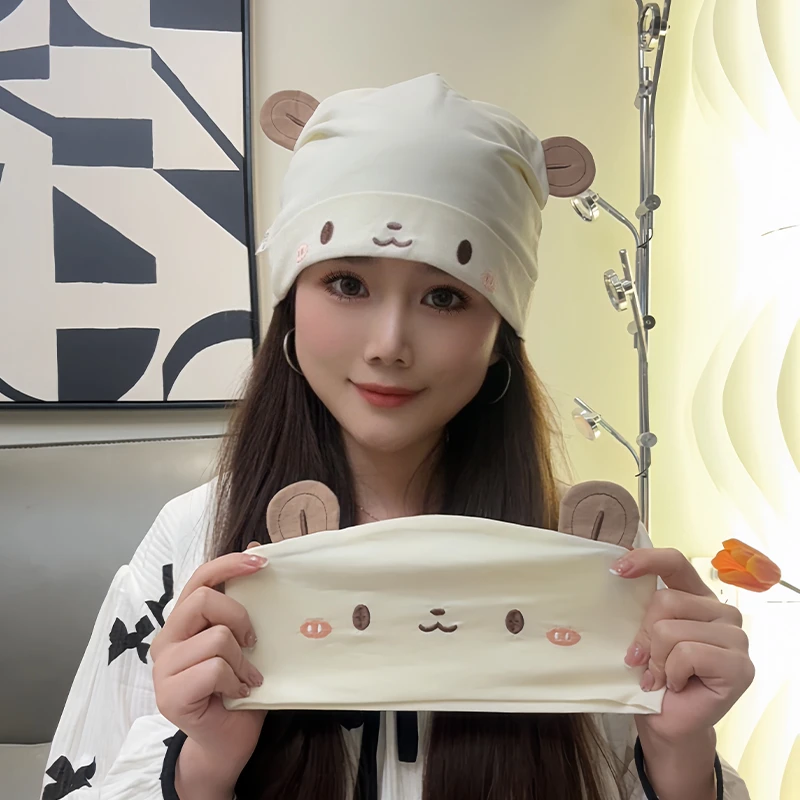 产后月子帽棉柔孕妇坐月子发带春夏薄款护头帽加大防风套头帽可爱