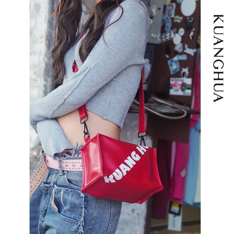 【哐花村】新款潮休闲百搭ins质感小方包单肩斜挎小包夏季相机