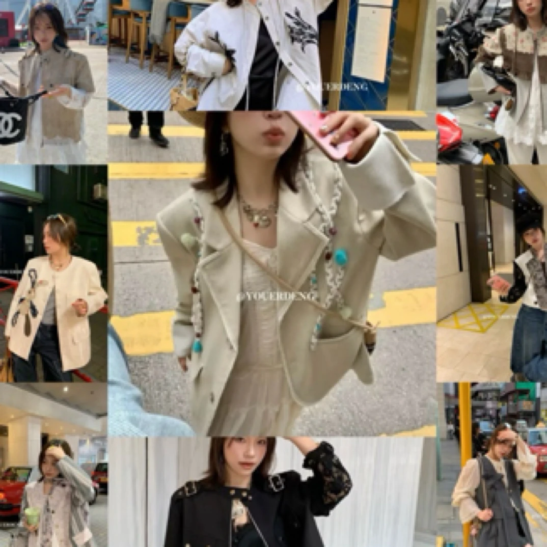 十一服饰【YD春装现货集合】原创设计时尚气质显瘦洋气外套