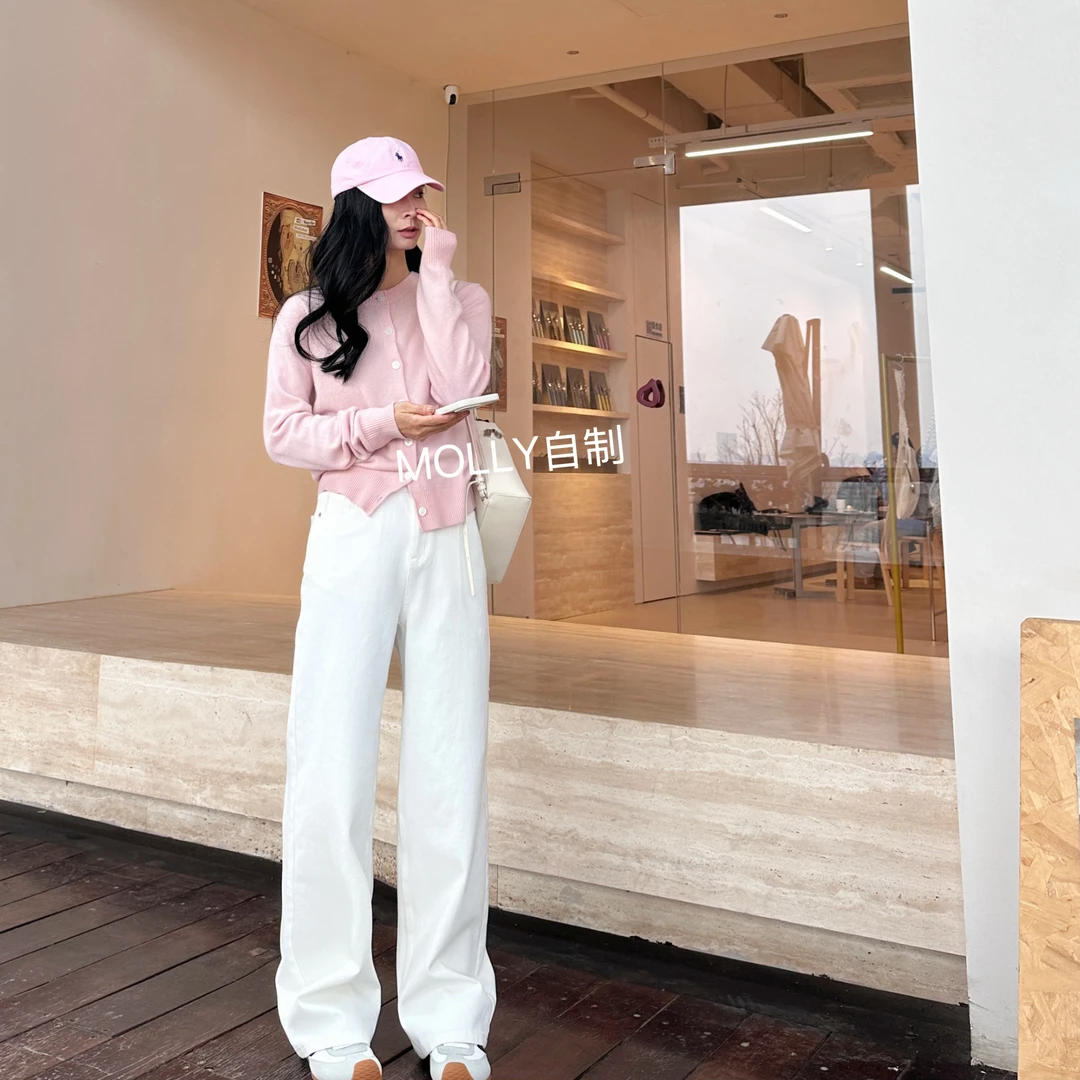 MOLLY 【白月光】时尚牛仔裤360°完美弹长腿直筒裤251016显瘦