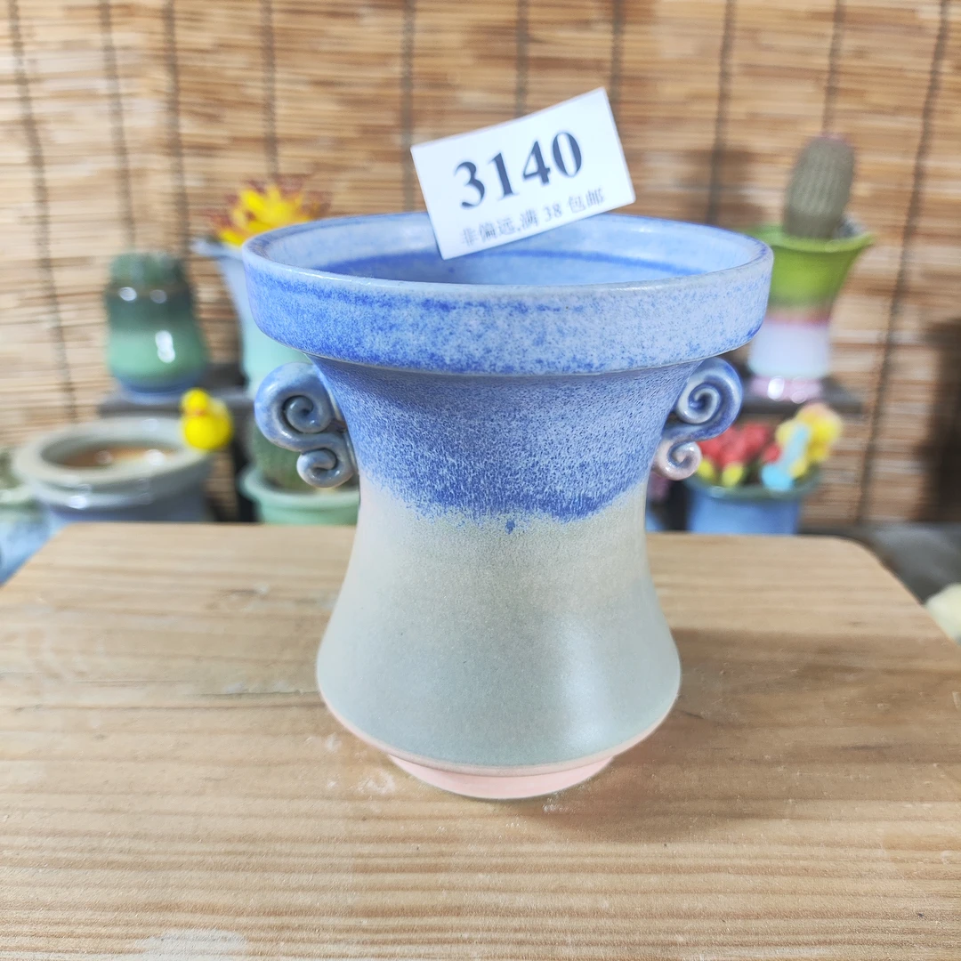 口8高9，3140手工创意多肉花盆摆件迷你多景德镇纯手工制做