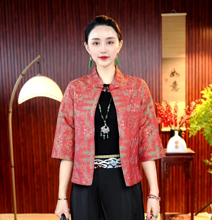 [晚霞]柒夫人高定新中式国风妈妈装