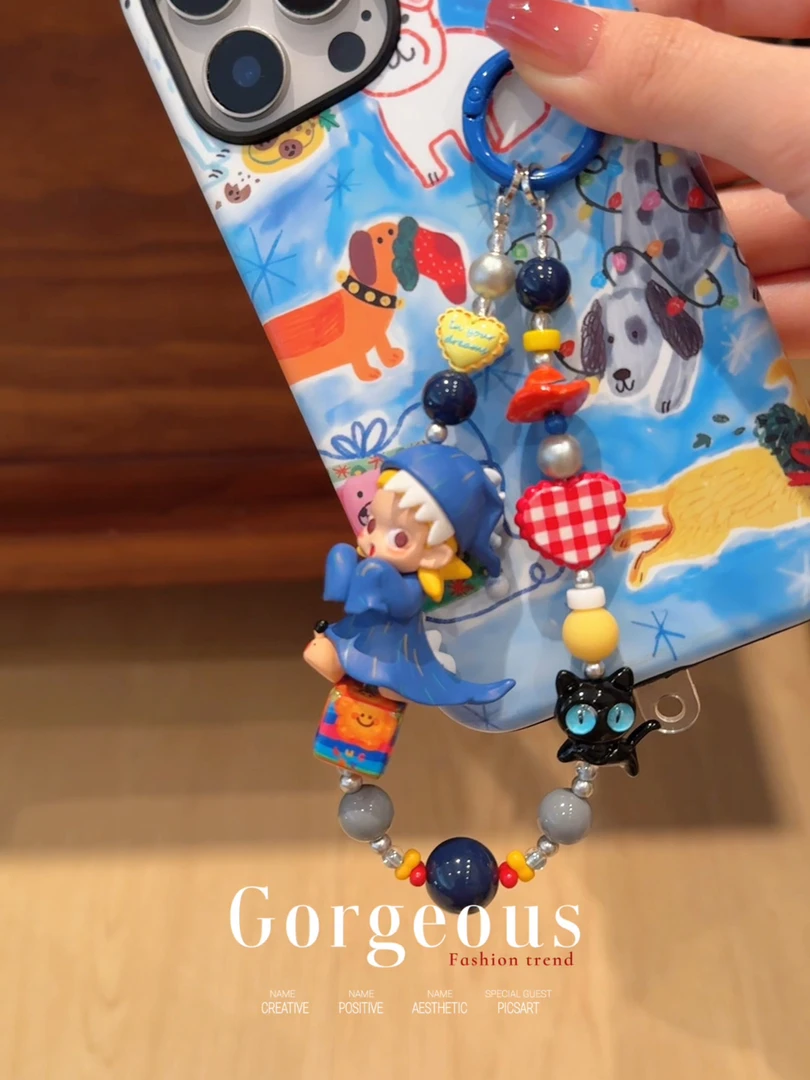 【SYJXK】潮玩手机壳挂件DIY饰品挂饰创意个性可爱手机链