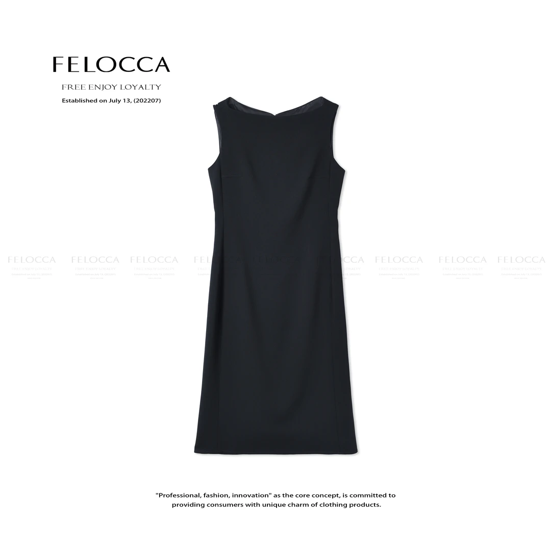 【FELOCCA】新款休闲百搭无袖收腰连衣裙25SLQ324