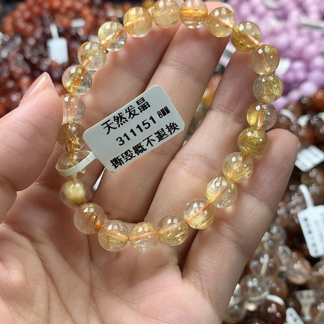 水晶手链未镶嵌⼂