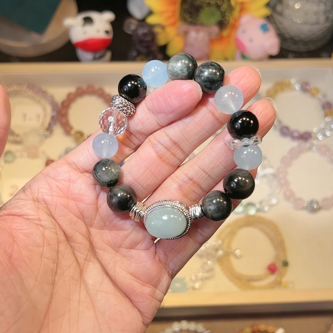 水晶手链未镶嵌蓝