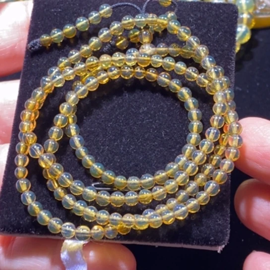 琥珀未镶嵌裸石全净小米珠