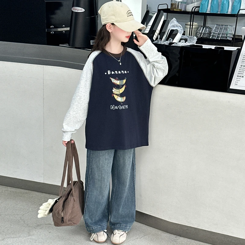 春装2025新款女童套装春秋儿童洋气两件套中大童运动卫衣网红炸街